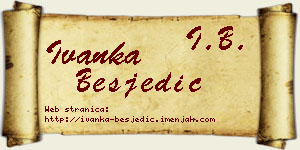 Ivanka Besjedić vizit kartica
